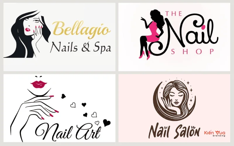 Mẫu logo hình ảnh người con gái cách điệu