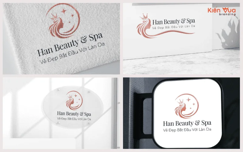 Mẫu thiết kế logo spa nail tại Kiến Vua Branding