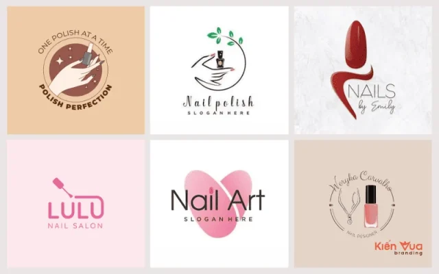 Logo nail vector - Kiến Vua Branding