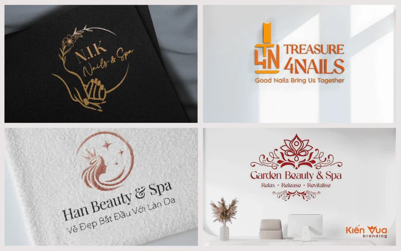 Mẫu thiết kế logo nail của Kiến Vua Branding 