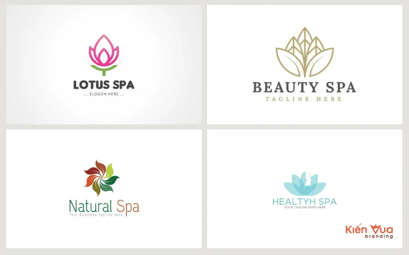 Mẫu logo spa phong cách thiên nhiên 