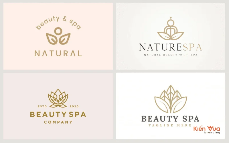 Mẫu logo spa phong cách vintage 