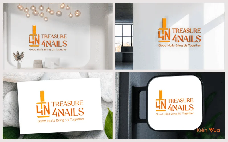 Mẫu thiết kế logo nail tại Kiến Vua 