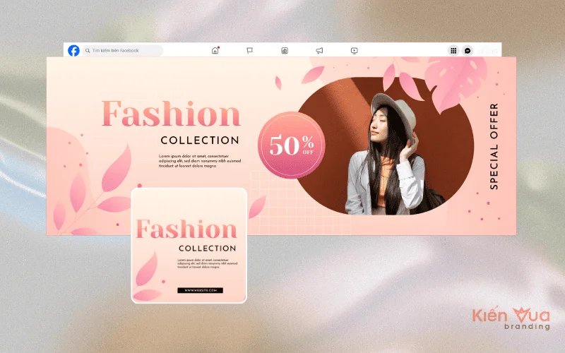 Mẫu cover facebook cho fanpage thời trang