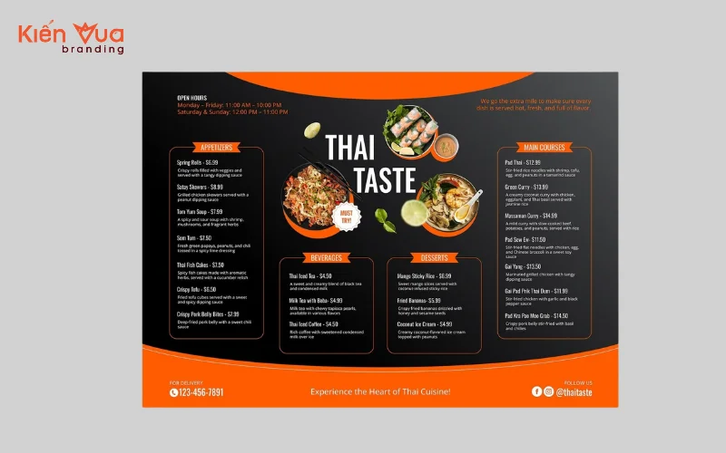 Menu nhà hàng là gì ?