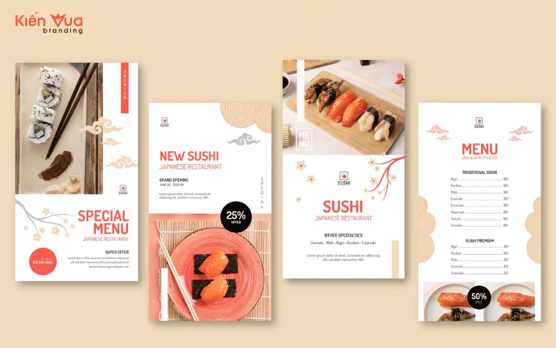 Mẫu Menu Nhà Hàng Nhật Bản