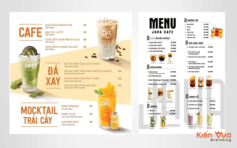 Mẫu Menu Trà Sữa Màu Pastel