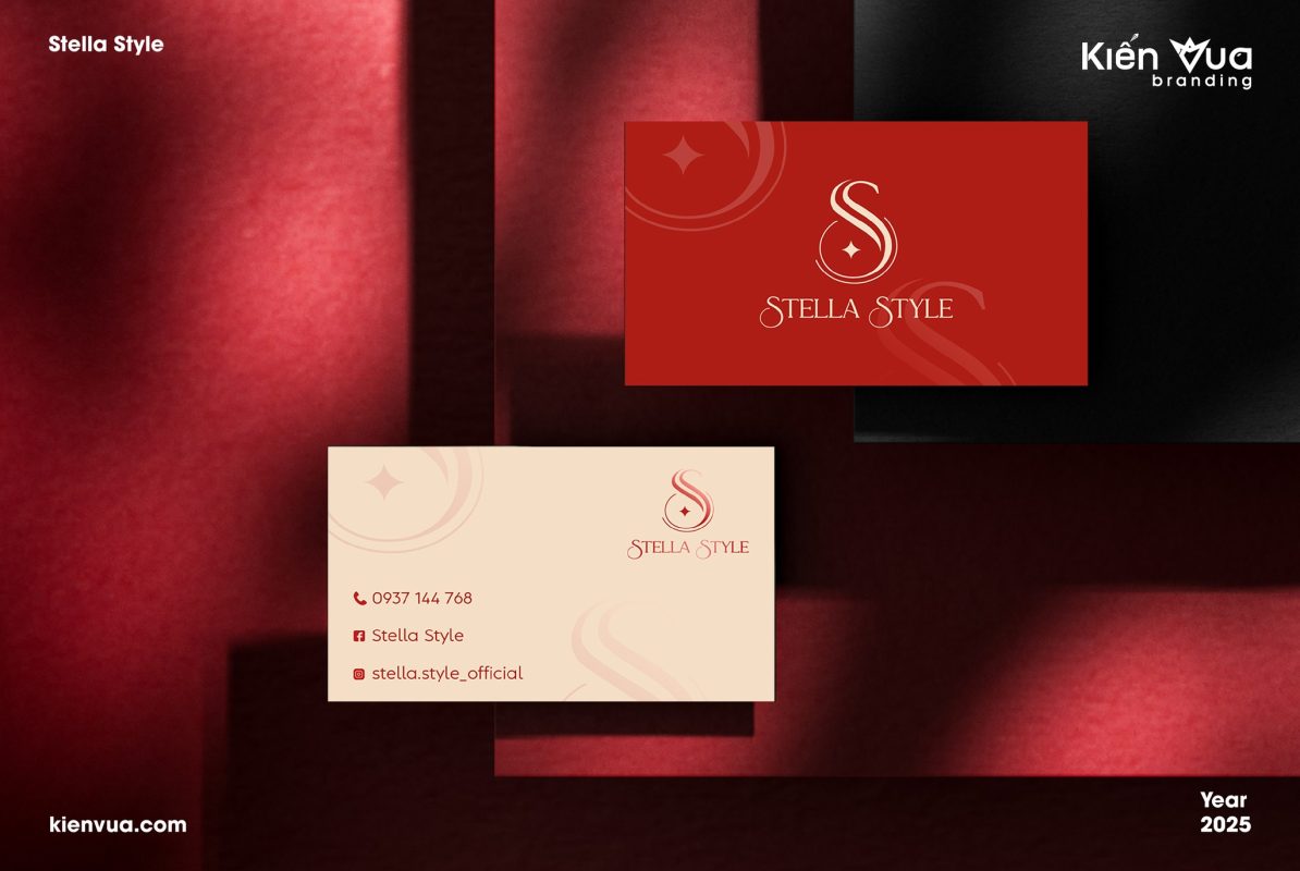 Mẫu name card Stella Style của Kiến Vua Branding