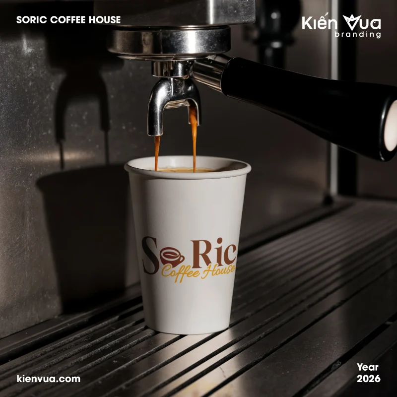 Hình ảnh mockup dự án Soric Coffee House